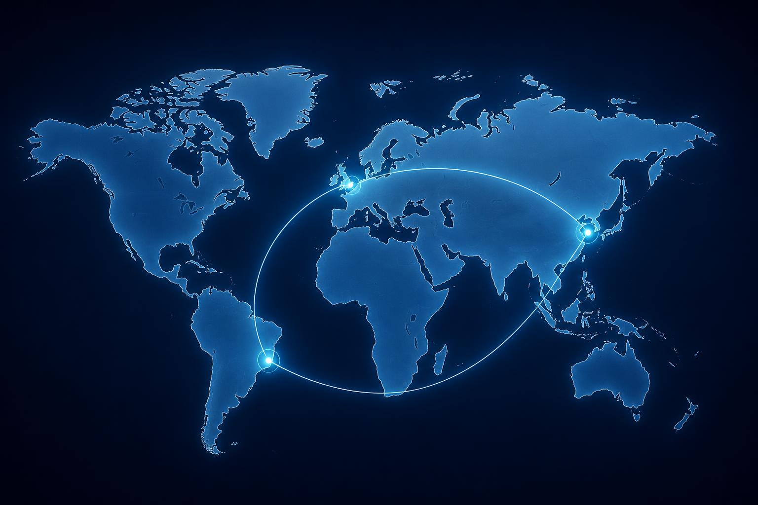 Global connections between the United Kingdom, Brazil and China